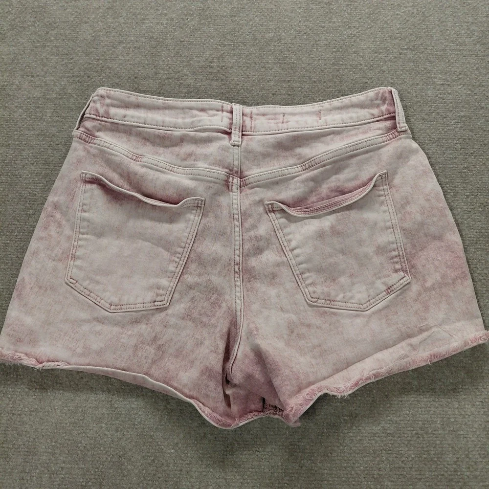 Universal Thread Sz 10/30 High Rise Mom Shorts Pink Acid Wash Grunge Punk Beach‎